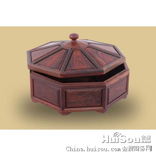 琦虎红木工艺品 精工八角果盆，厂家直销定制优